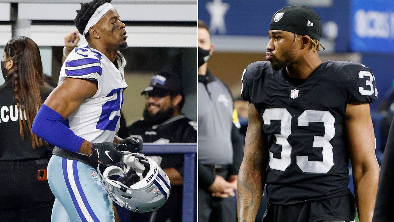 Dallas Cowboys' Kelvin Joseph, Las Vegas Raiders' Roderic Teamer ejected  from Thanksgiving game after sideline scuffle - ABC30 Fresno