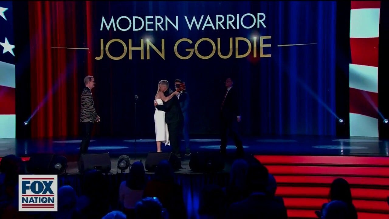 Army Sgt First Class John Goudie awarded Fox Nation's 'Modern Warrior' at 2021 Patriot Awards