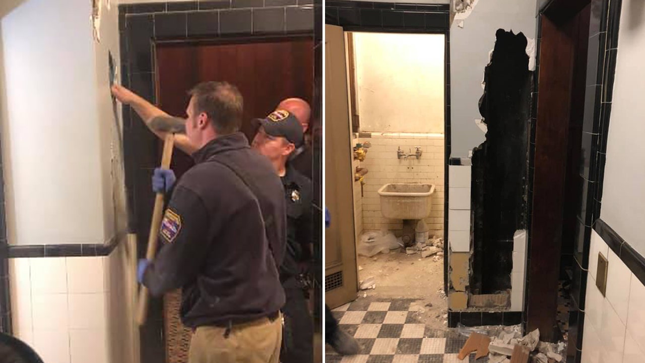 New York firefighters rescue naked man stuck in bathroom wall for several  days, officials say | Fox News