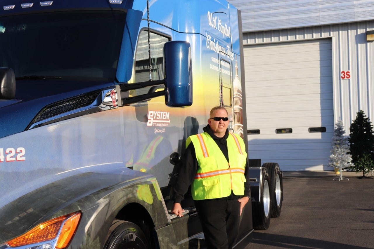 I'm a trucker who is proud to be driving the nation's Christmas tree to Washington