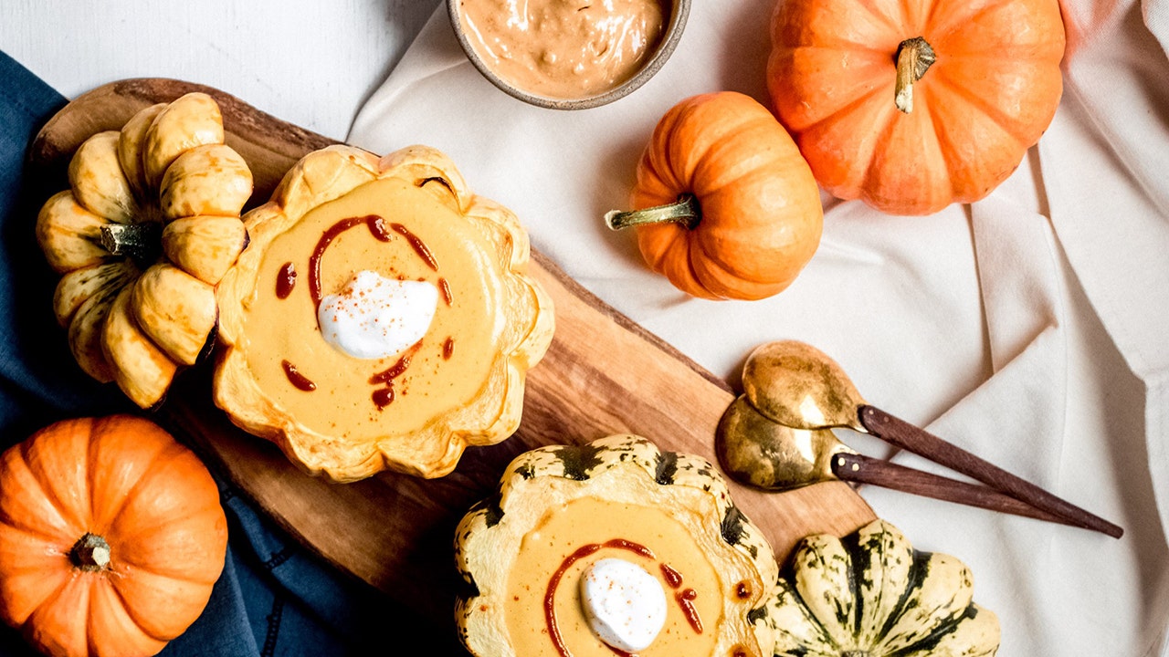 Pumpkin peanut butter soup for a chilly evening