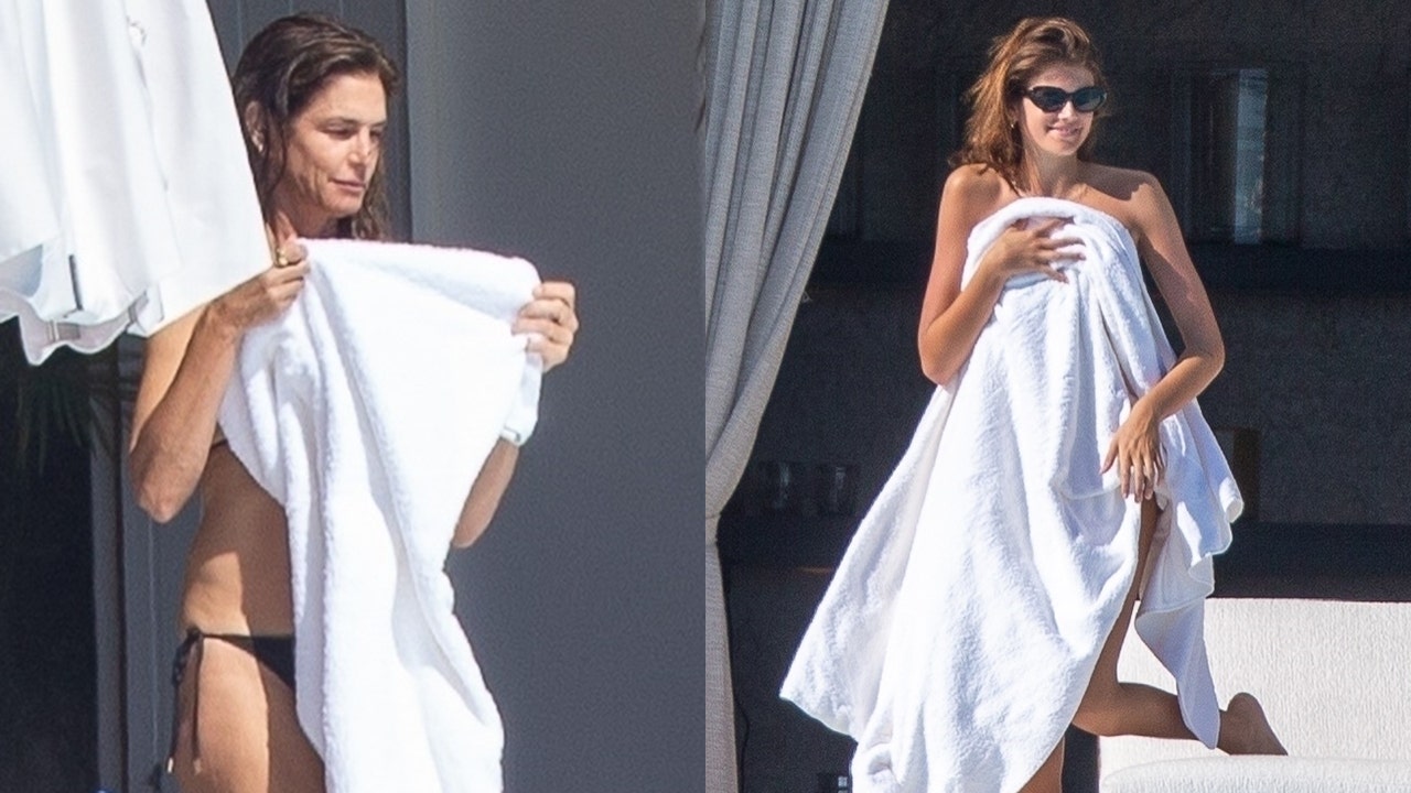 Cindy Crawford, daughter Kaia Gerber slip into matching two-pieces while vacationing in Cabo San Lucas