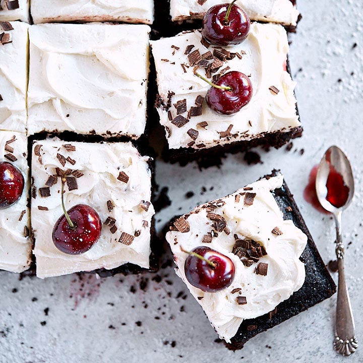 Black forest sheet cake for a decadent Christmas dessert