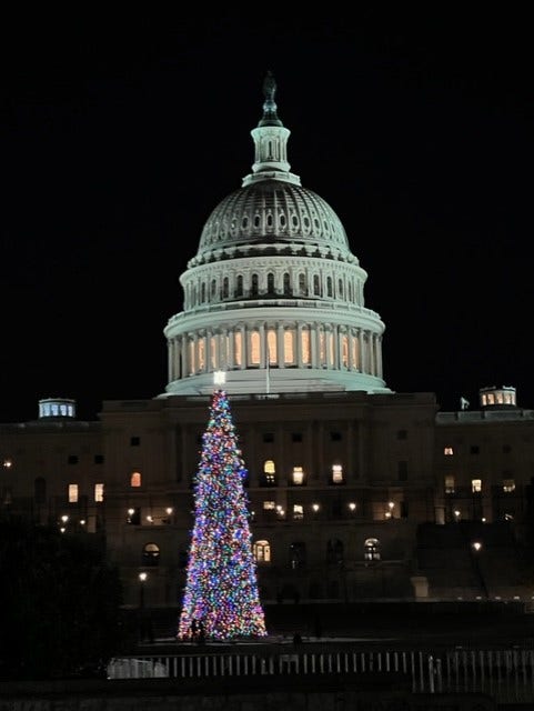 Christmas comes to Capitol Hill, even as omicron makes its way there too