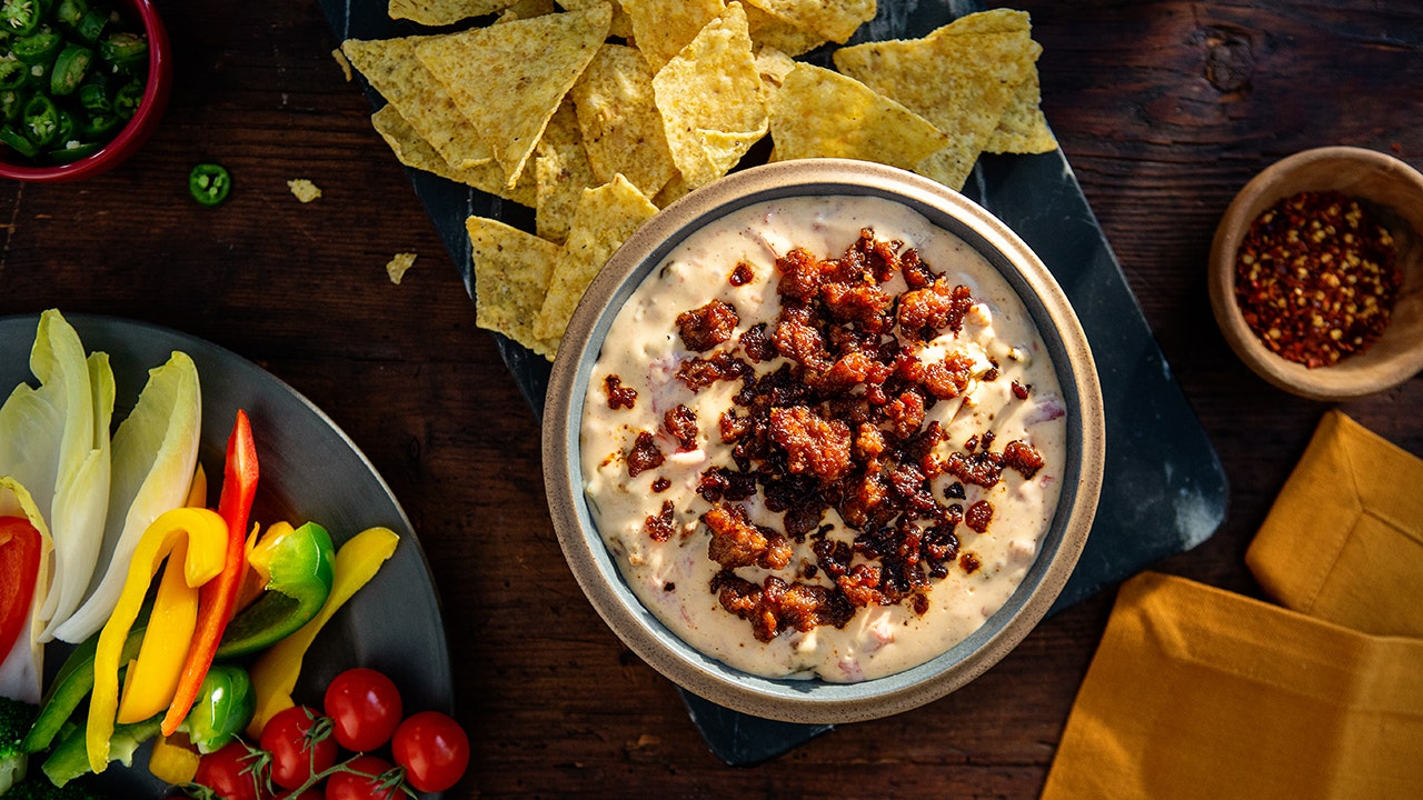 Chorizo and cheese dip to make for your next game day spread