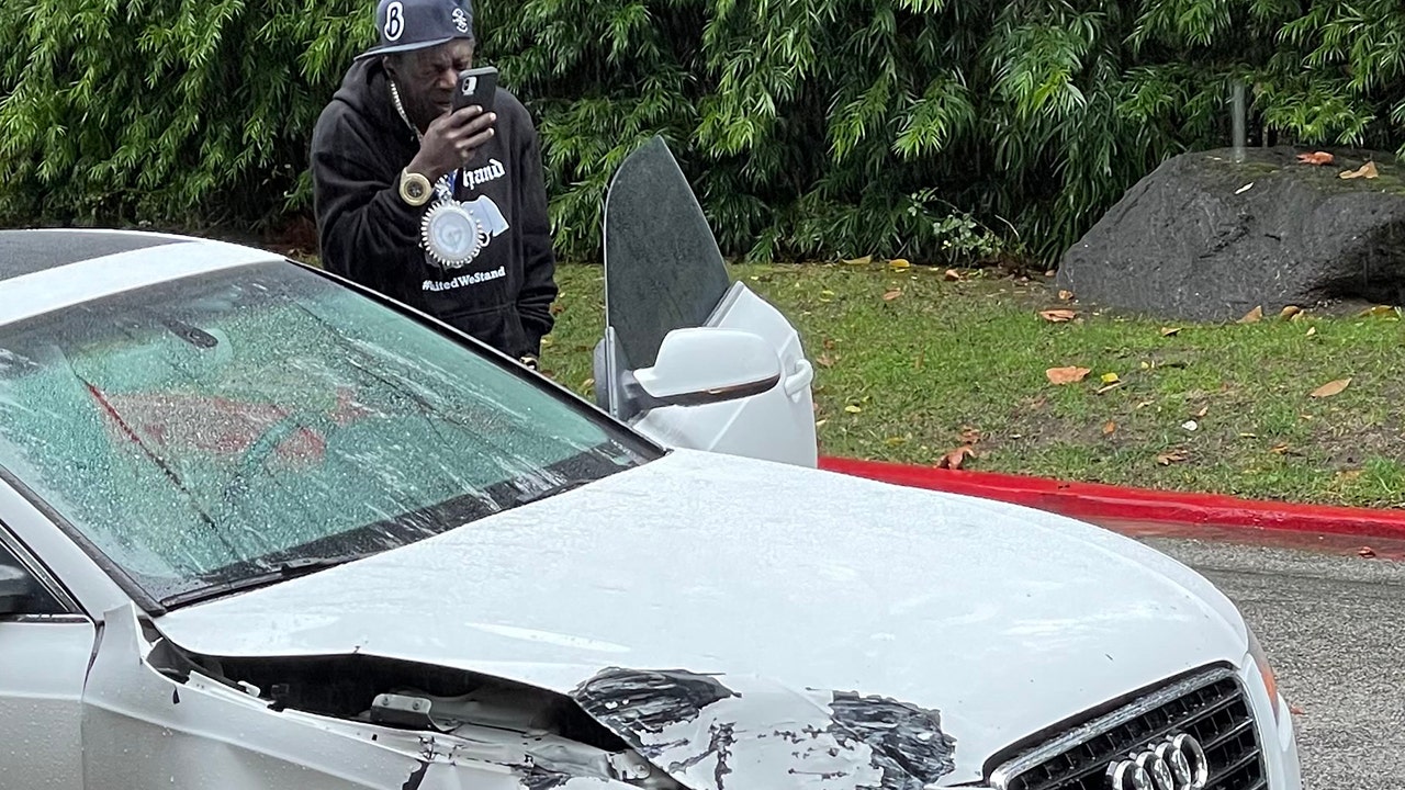 Flavor Flav narrowly escapes death after boulder hits his car while driving: 'Grateful to be alive'