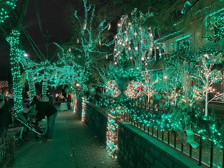 Spectacular Christmas lights have put this New York neighborhood on the map