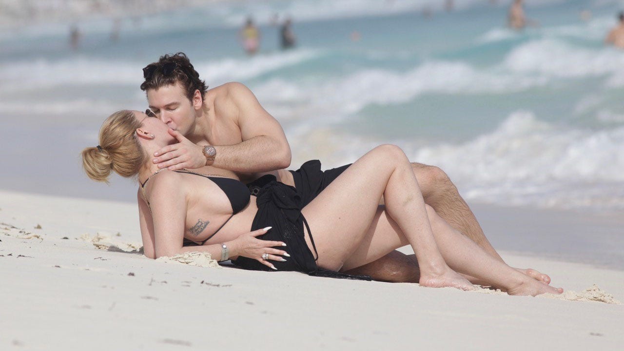 Ex-Playboy model Shanna Moakler puts on PDA display with younger boyfriend Matthew Rondeau in Mexico