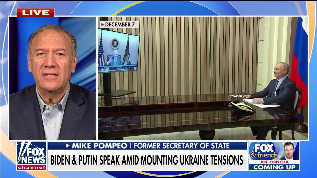 Mike Pompeo: Putin sees only 'words' from Biden on Ukraine but no 'demonstrated resolve'