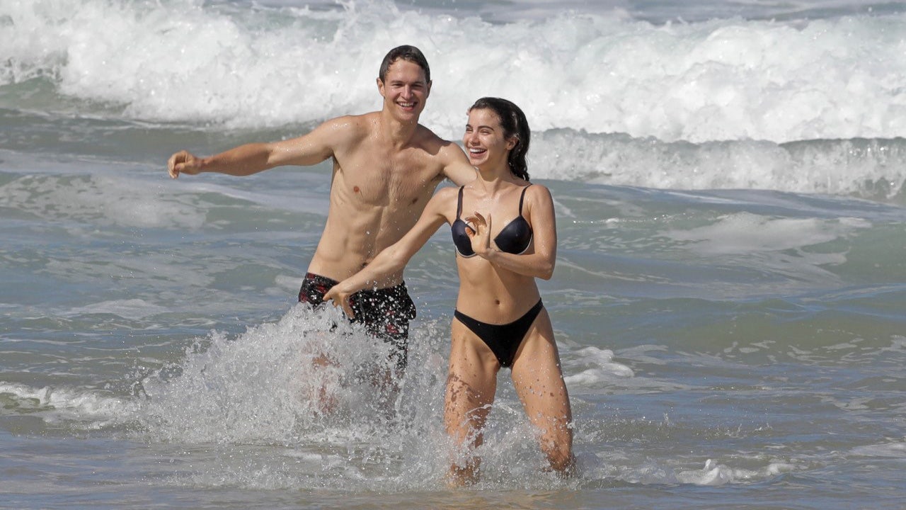 'West Side Story' actor Ansel Elgort makes a splash in Hawaii with girlfriend Violetta Komyshan