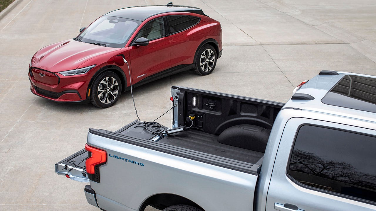 The Ford F-150 can charge an electric vehicle, but how quickly?