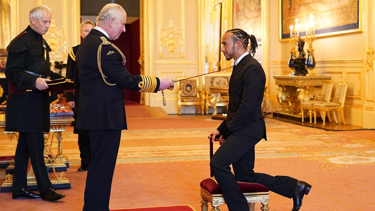 7-time Formula One champion Lewis Hamilton knighted by Prince Charles