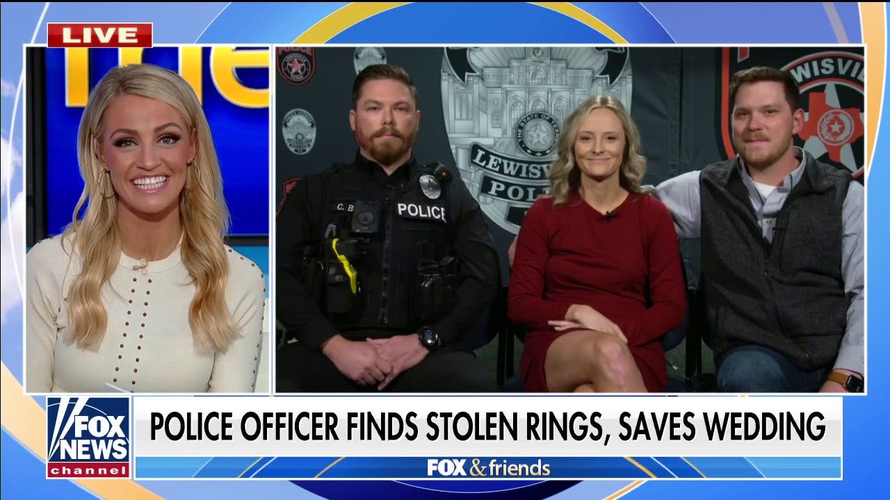 Bride brought to tears as Texas officer returns stolen wedding rings at rehearsal dinner