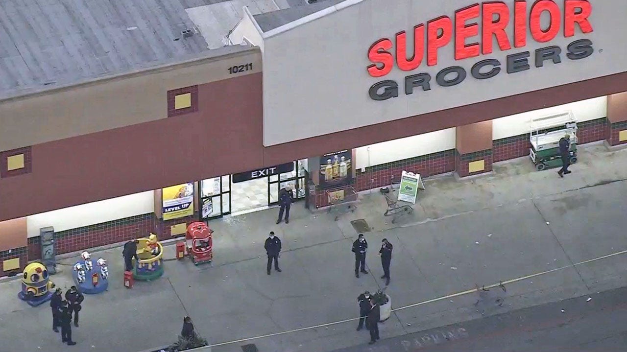 Six people injured after shooting at Los Angeles grocery store