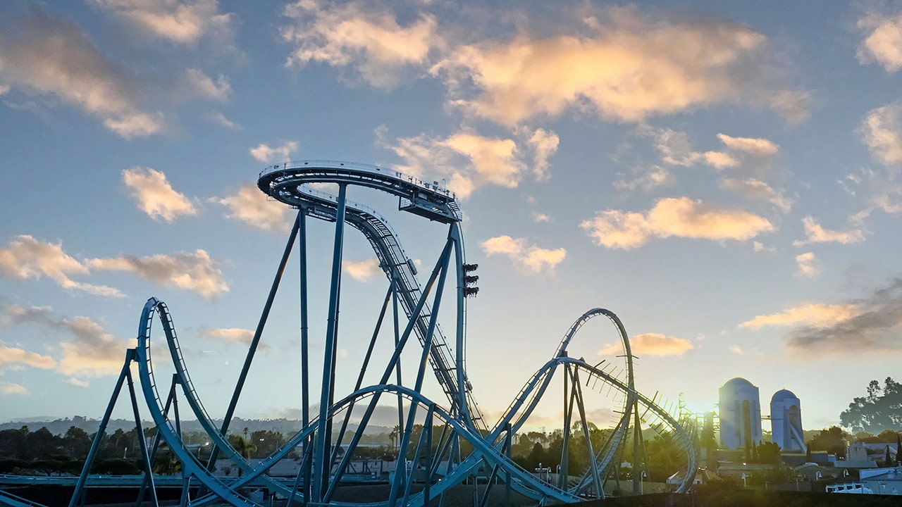 Take a sneak peek at the first floorless dive coaster in