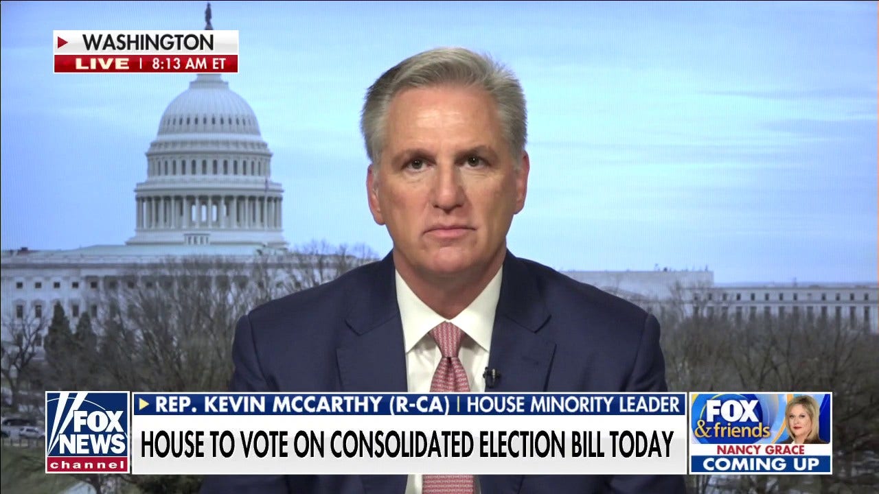 Kevin McCarthy Democrats' election bill is about 'gaming the system