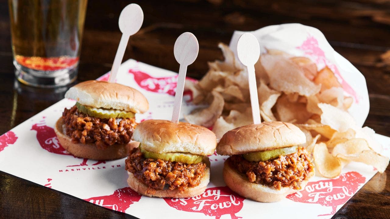 Hot chicken Sloppy Joes sliders that pack a game day punch: Try the recipe
