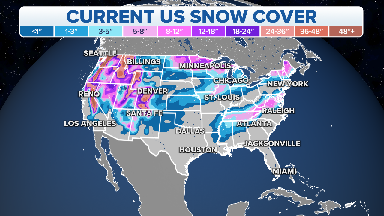 Midwest Snow Cover Map Snow, Cold Weather Forecast For Upper Midwest, Great Lakes - Readsector