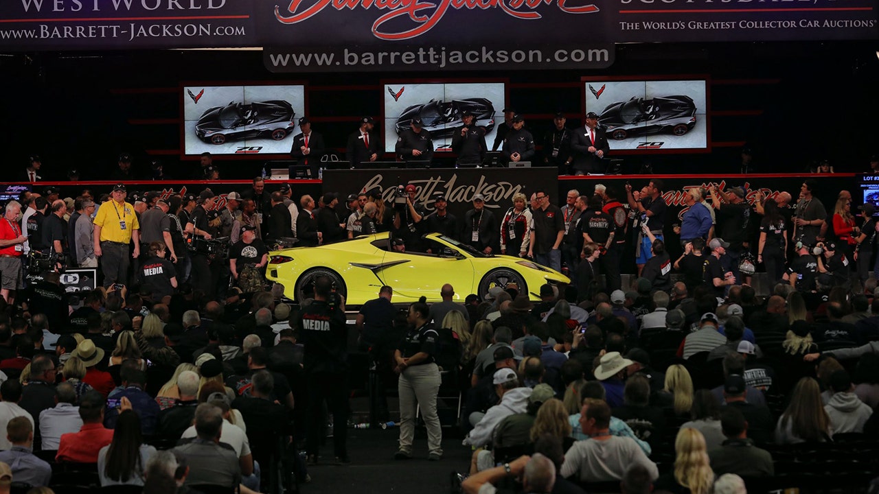 First 2023 Chevrolet Corvette Z06 auctioned for $3.6 million to raise money for military families Fox News