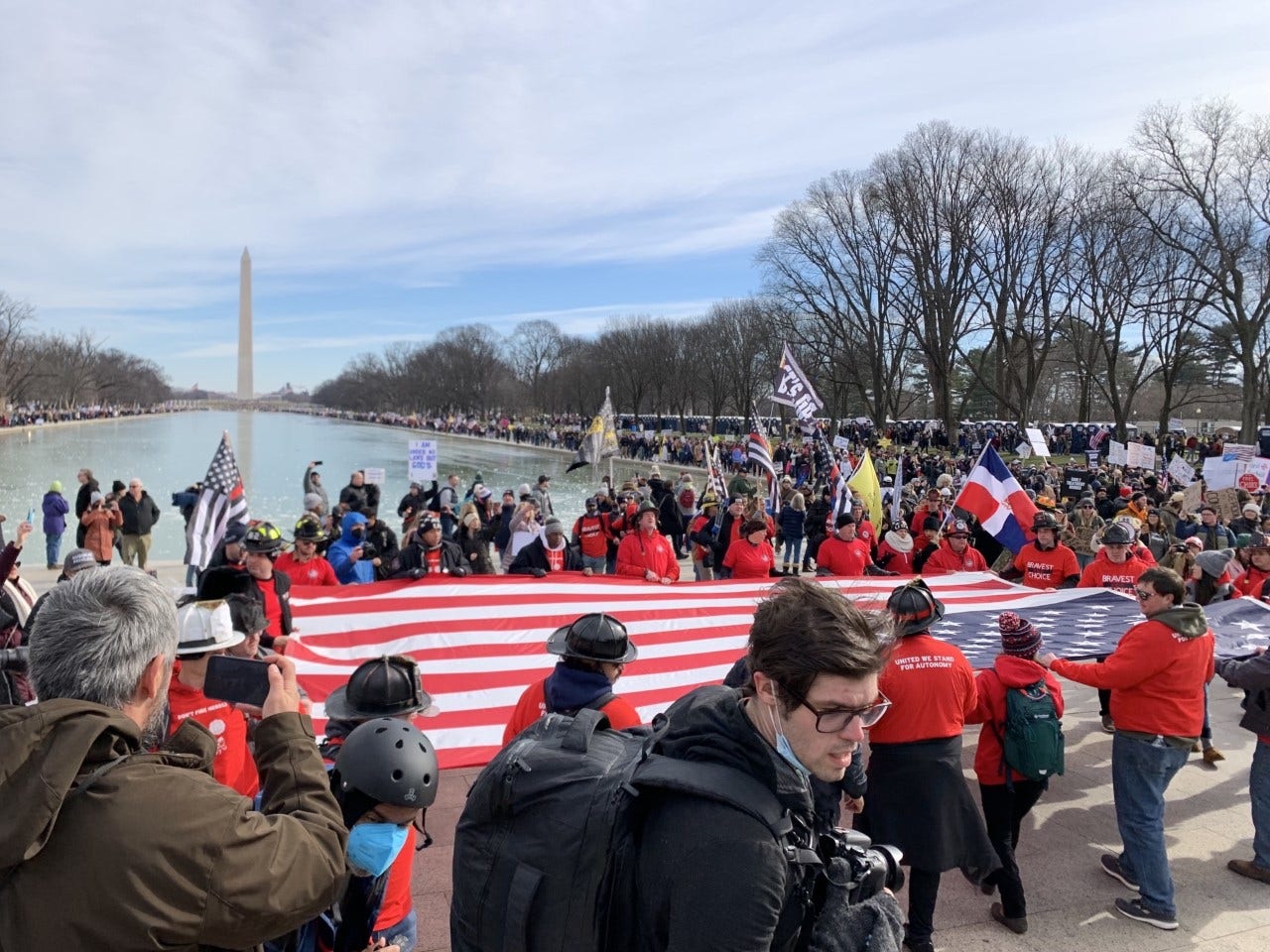Washington DC 'Defeat the Mandates' march calls to end for COVID-19 vaccine requirements: 'draconian laws'