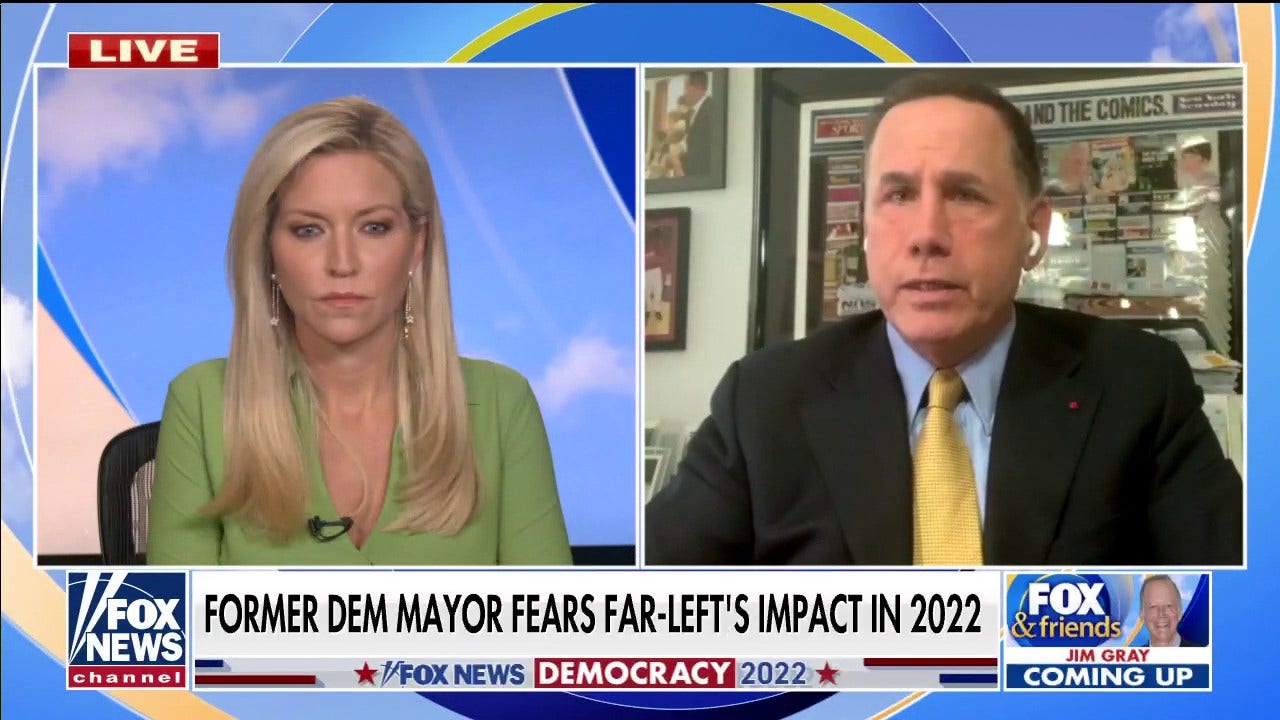 Democrat former mayor warns left of 2022 election wipeout: 'Don't want to go the way of Blockbuster Video'