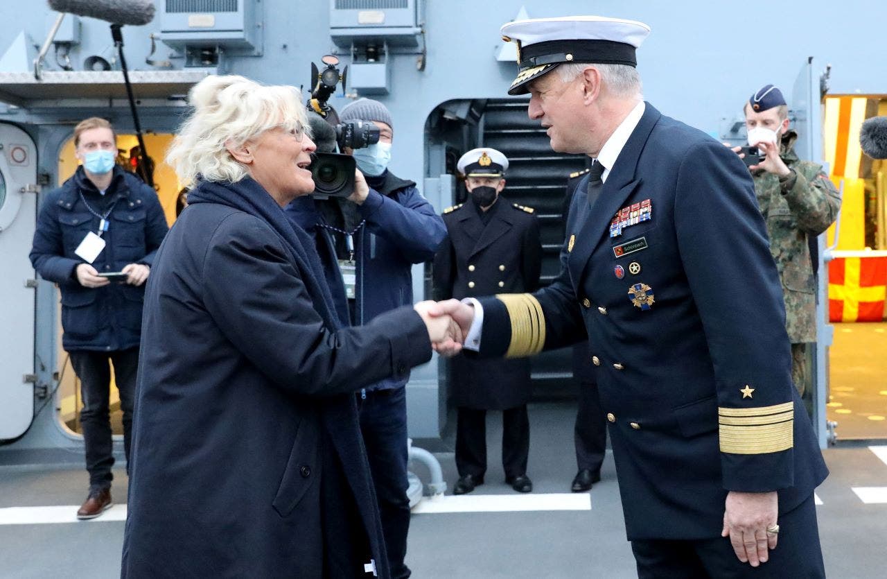 German navy chief resigns after controversial comments favorable to Putin
