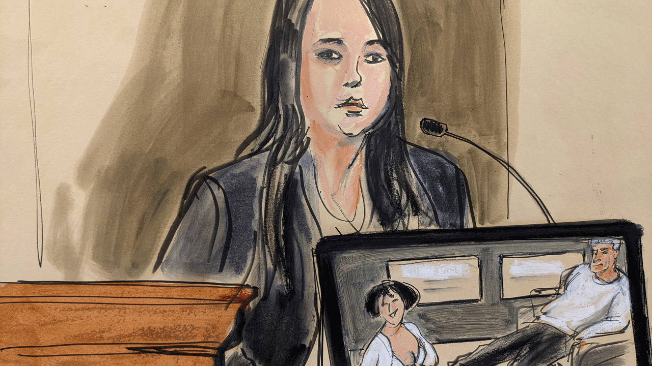 Ghislaine Maxwell courtroom sketch