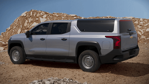 Here's what the Chevrolet Silverado EV looks like at work