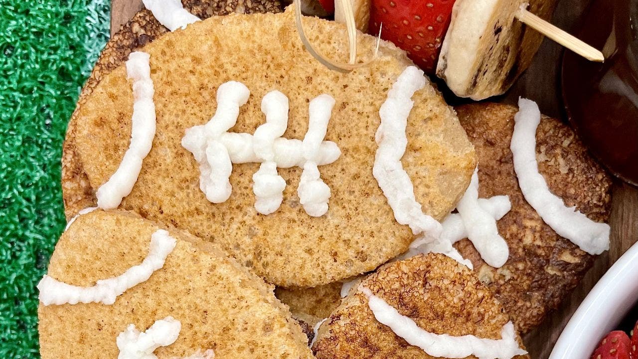 Super Bowl recipe idea: Football-shaped pumpkin pancakes for breakfast