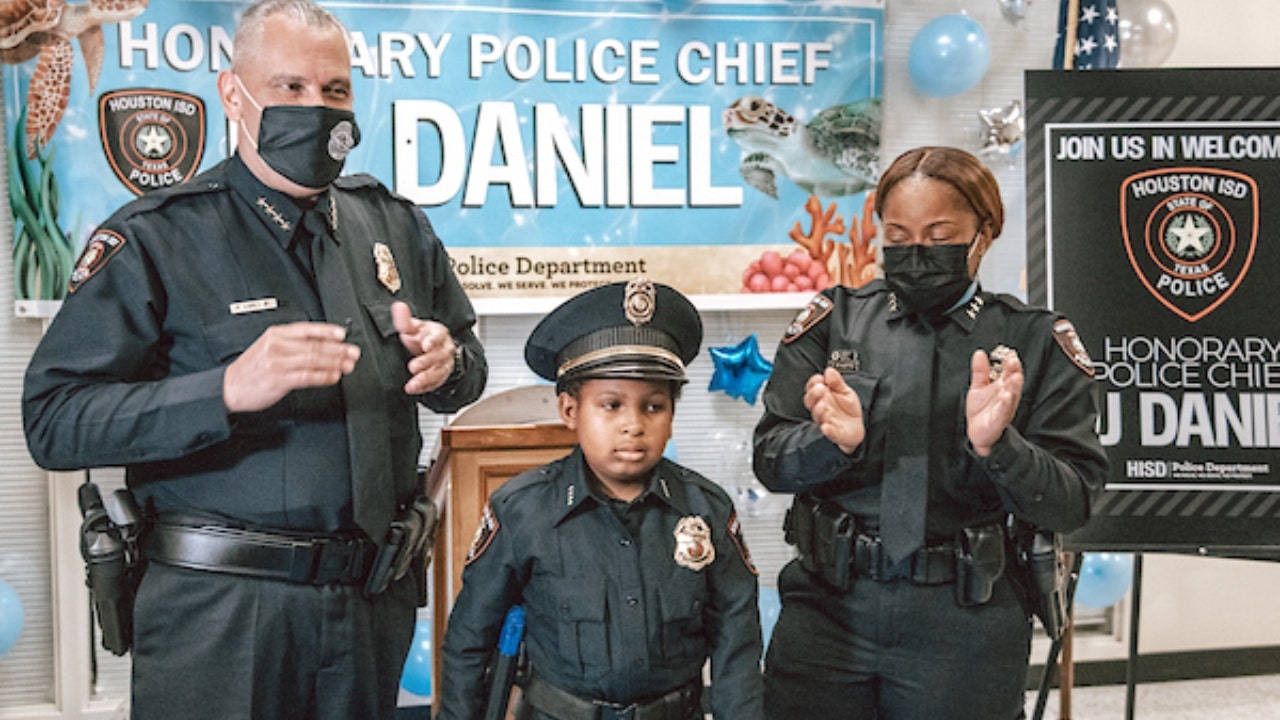 10-year-old with brain cancer sworn into 100 law enforcement agencies: 'He is not letting it set him back'