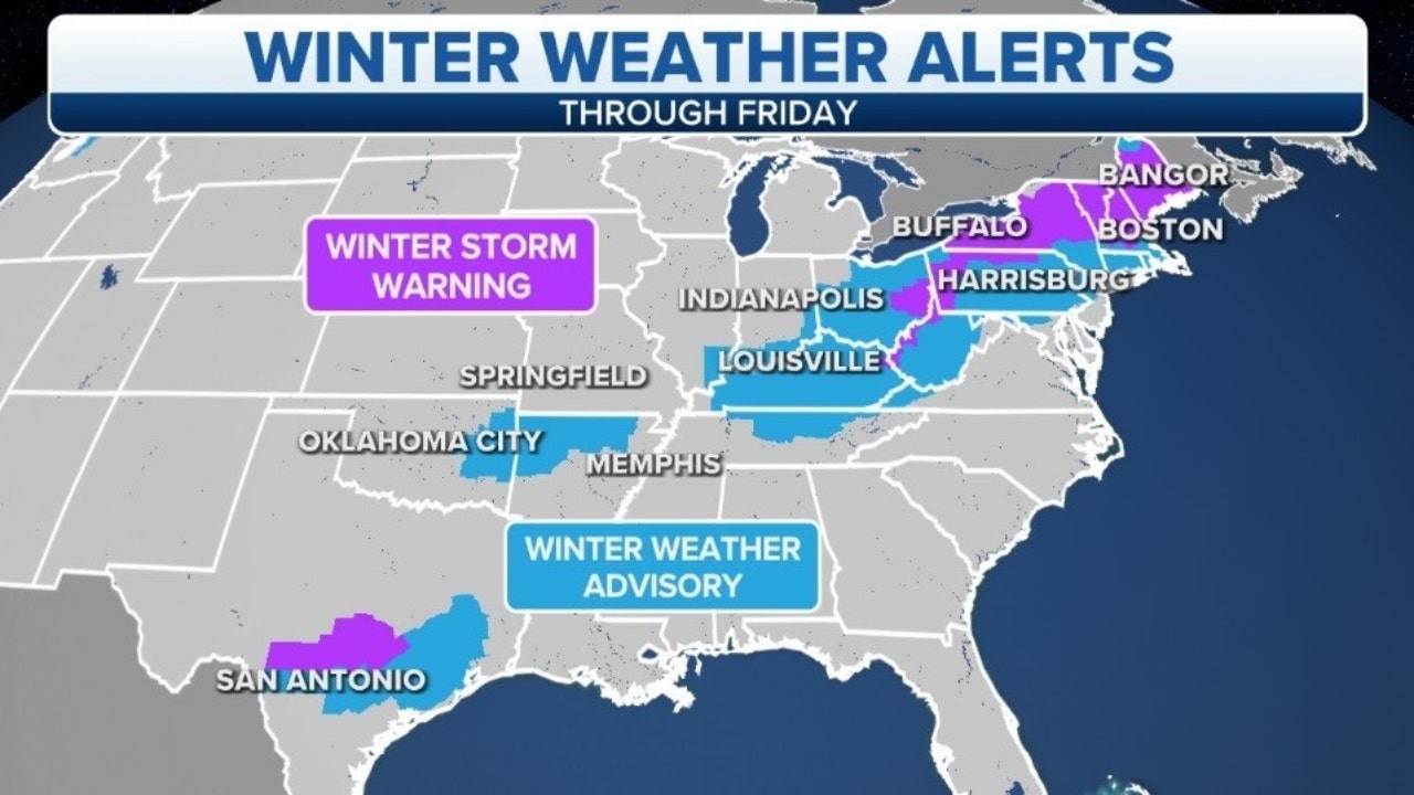 Winter storm brings heavy snow to Midwest, icy conditions to Texas