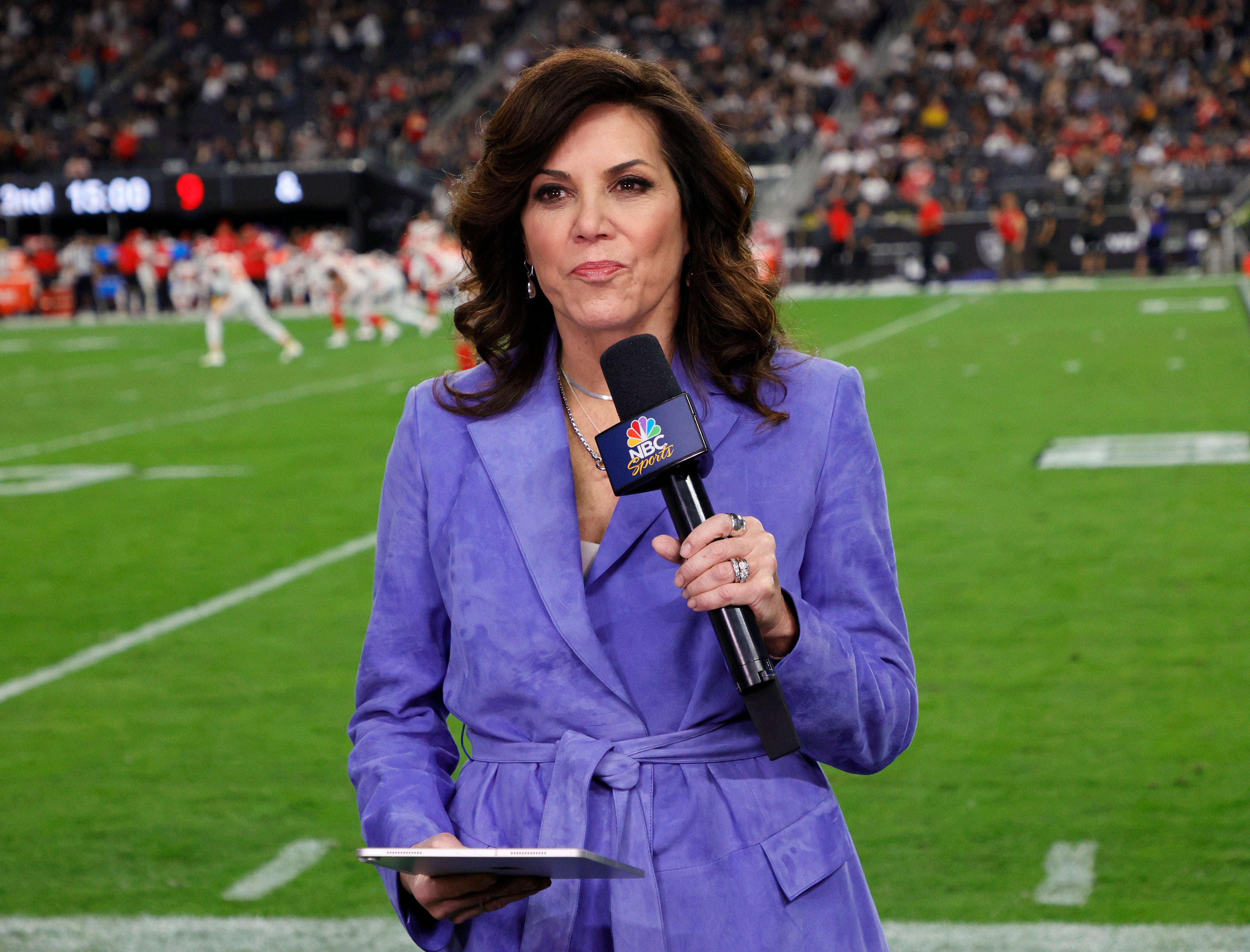 Michele Tafoya explained her decision to leave NBC sports and to get involv...