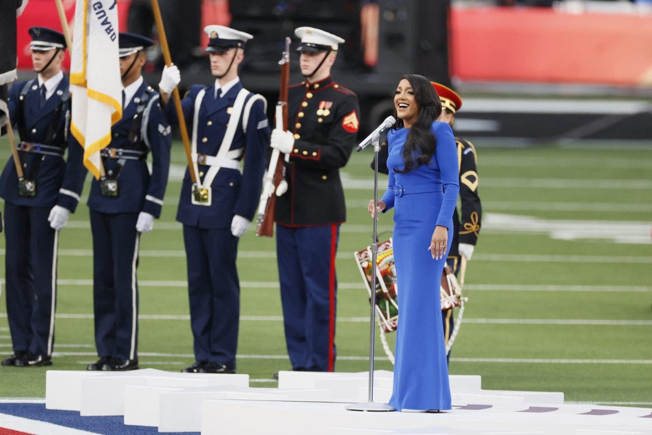 Jhené Aiko kicks off Super Bowl 2022 with 'America the Beautiful,' Mickey Guyton sings national anthem