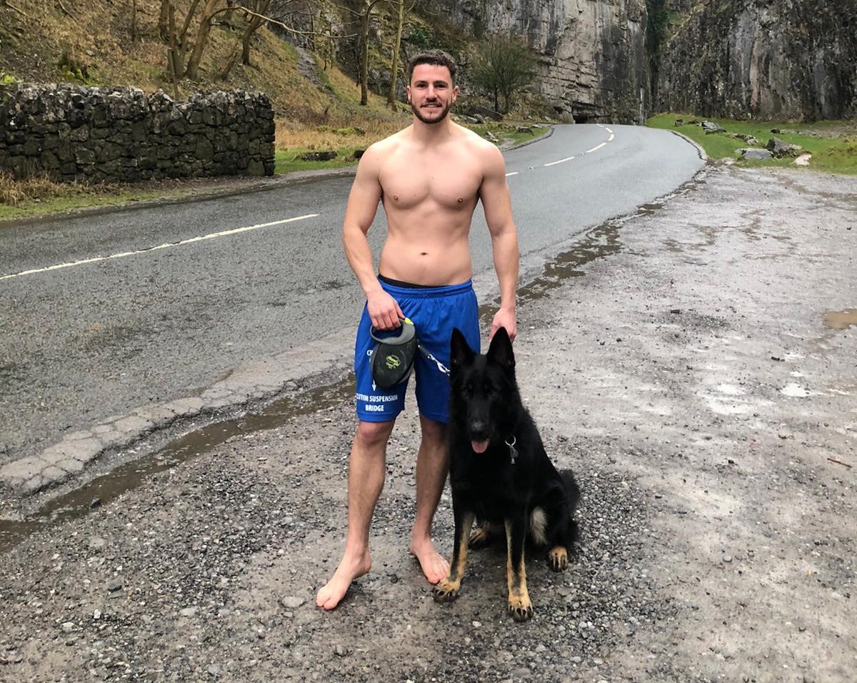UK cop hikes 17 miles barefoot in rain to raise money for missing persons and mental health