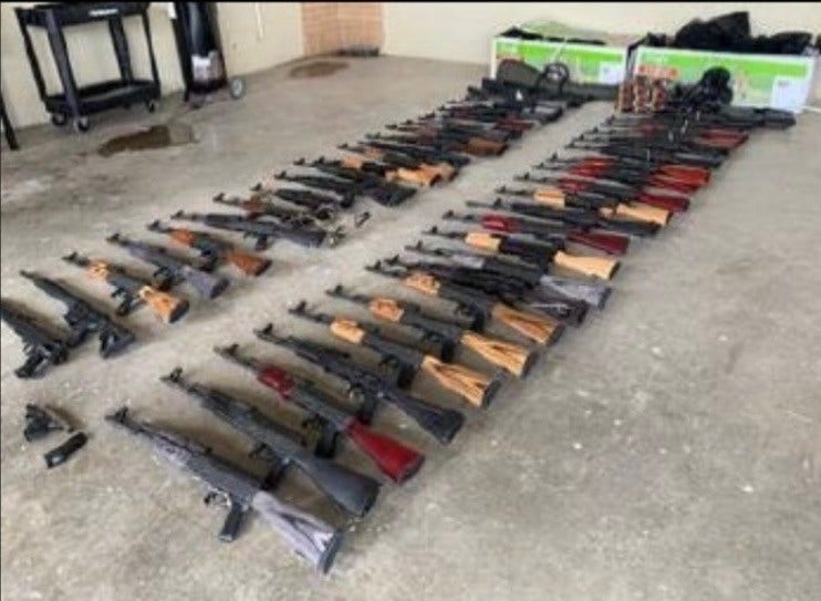 Texas woman allegedly busted at US-Mexico border with 44 rifles, disassembled machine gun in trampoline box