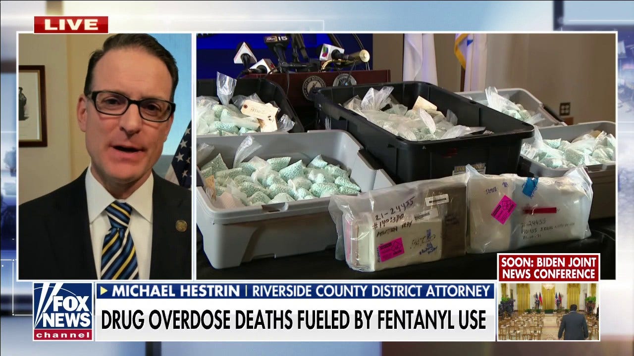 California DA warns virtually all drugs on the streets are laced with fentanyl