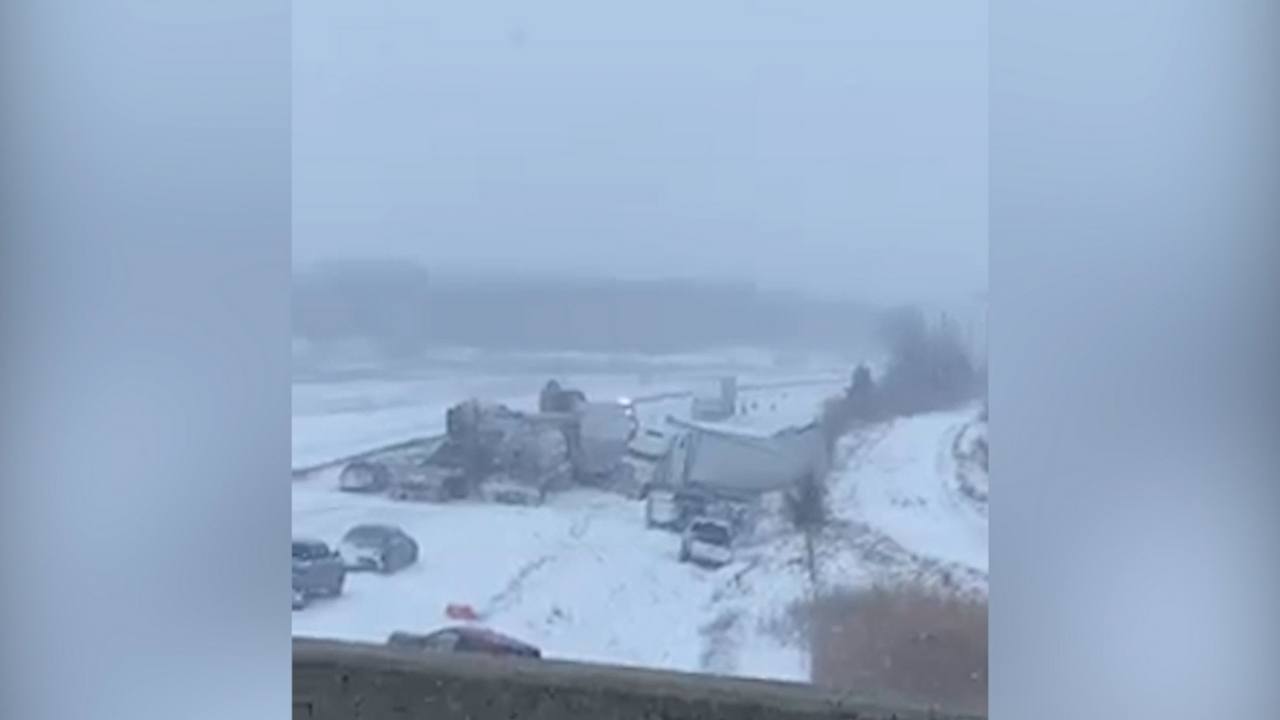 Illinois winter weather causes a pile-up involving over 100 vehicles, police say