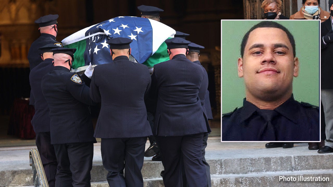 NYC funeral for officer Wilbert Mora begins hours after 6th NYPD cop shot this year