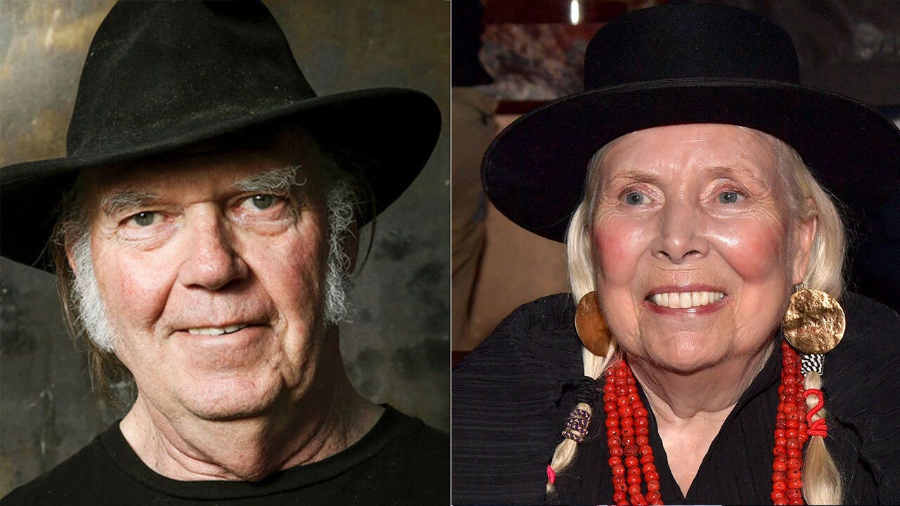 Joe Rogan critics Neil Young and Joni Mitchell have their history of offenses