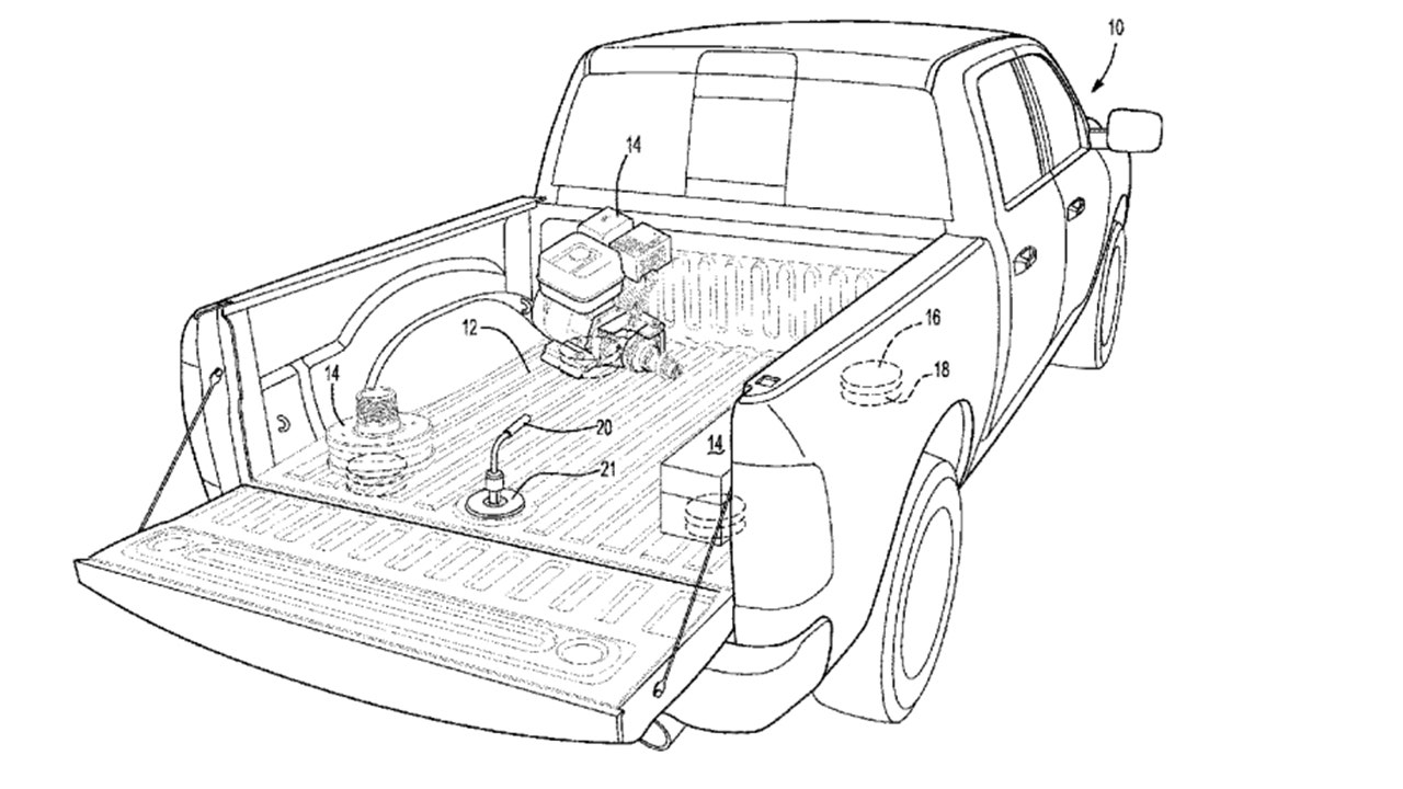 Stuck: Ford patents pickup with magnetic bed