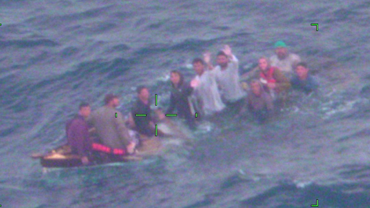 10 Cuban migrants rescued from sinking vessel off Florida coast