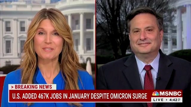 MSNBC's Nicolle Wallace celebrates strong jobs report with Klain: 'It's a good day' to be WH chief of staff