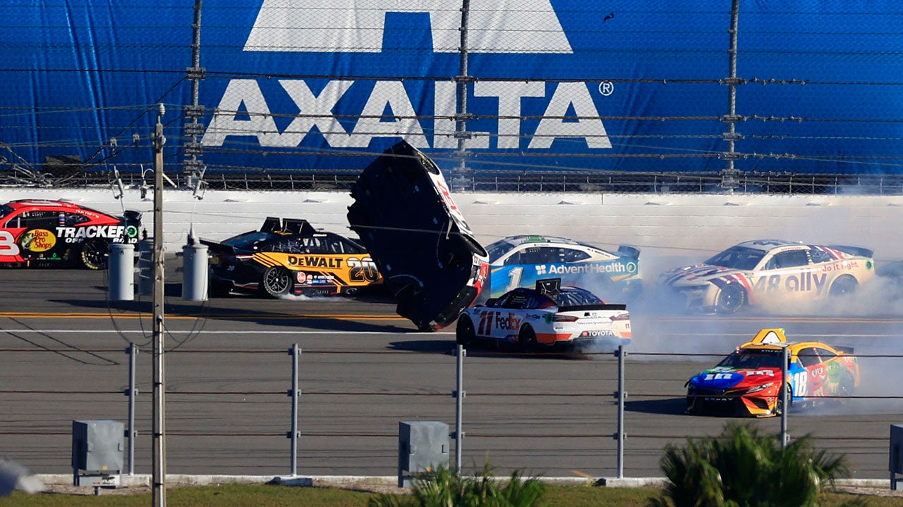 NASCAR Harrison Burton gets flipped in his first Daytona 500