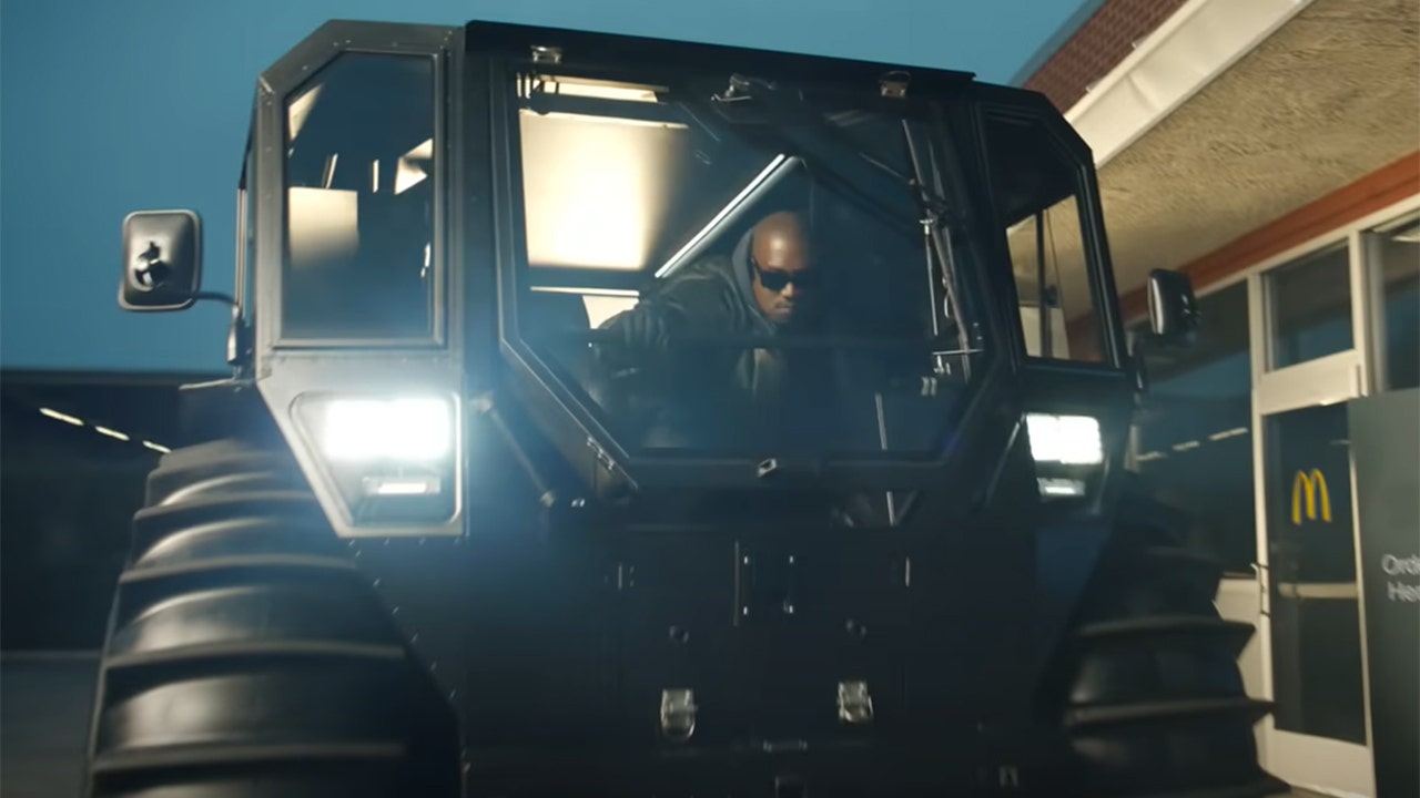 Kanye West drove a Ukrainian truck in McDonald's Super Bowl commercial