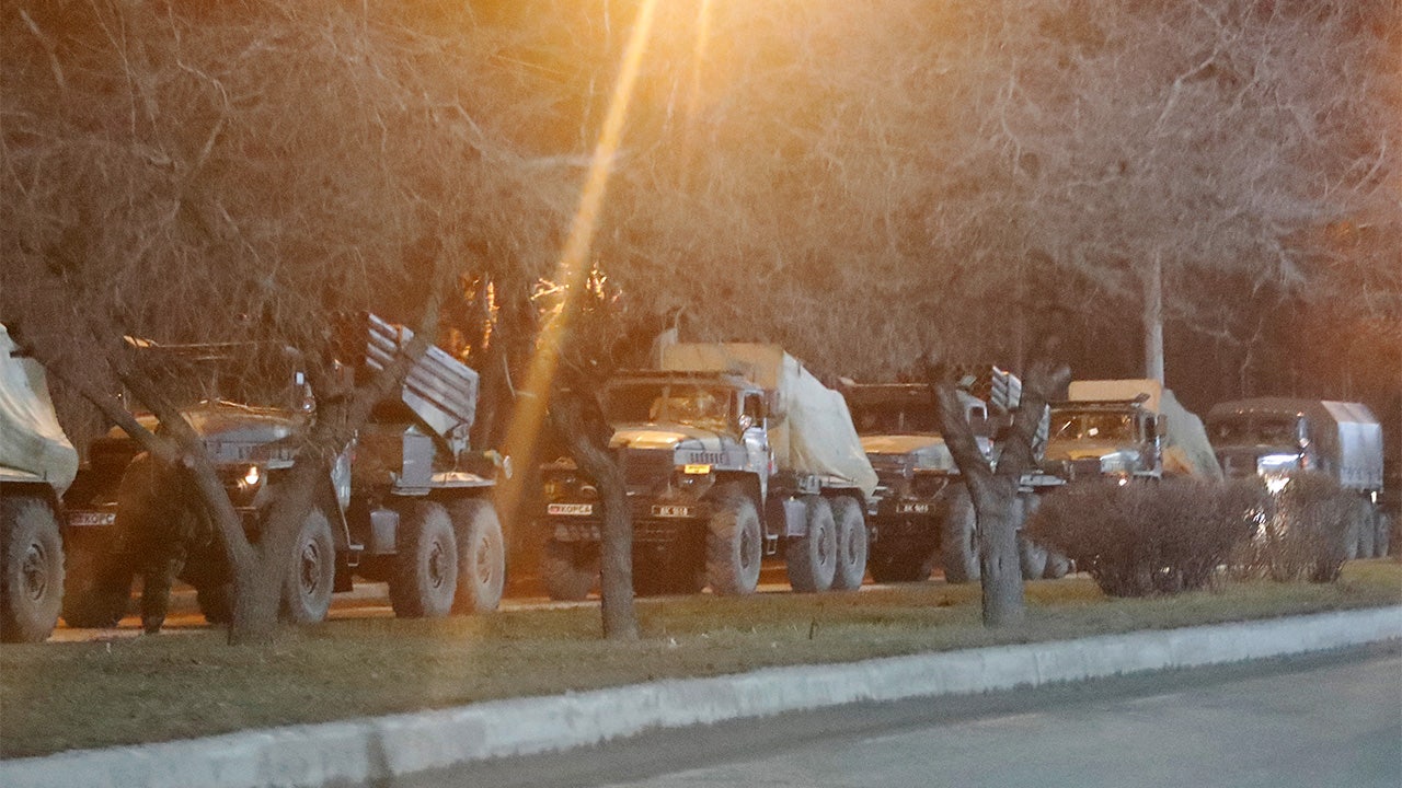 PHOTOS: Putin declares war as deployment of Russian military vehicles are seen barging into Ukraine