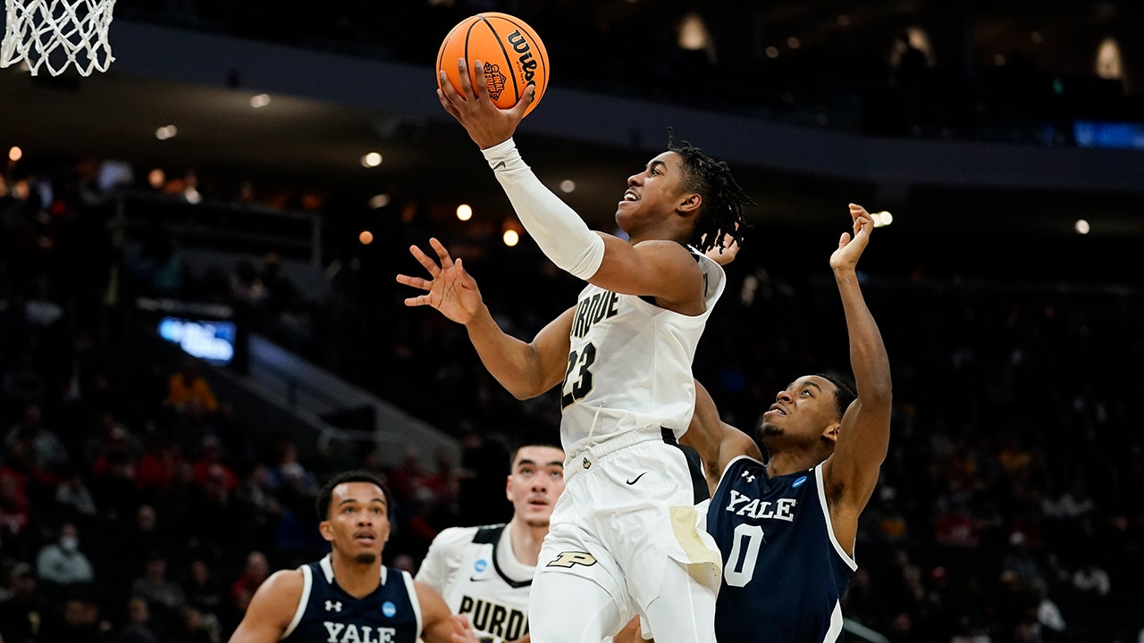 March Madness 2022 Jaden Ivey scores 22 as Purdue beats Yale 7856 in