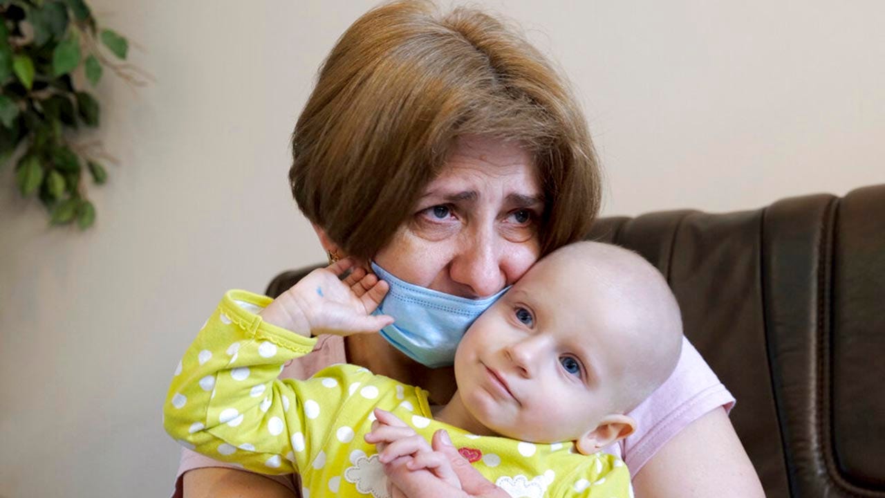 Ukrainian children battling cancer are evacuated to Poland during war