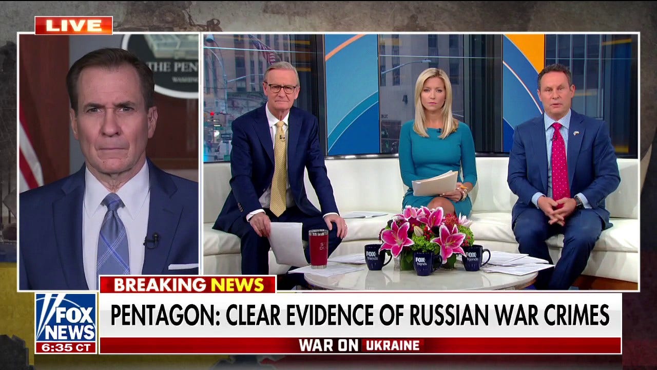 Pentagon's Kirby pressed on Russian involvement in Iran deal talks, says 'clear evidence' of Putin war crimes