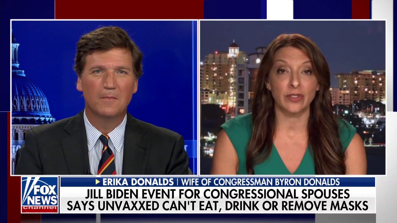 Erika Donalds blasts Jill Biden reception COVID restrictions: 'I don't care what Jen Psaki says'