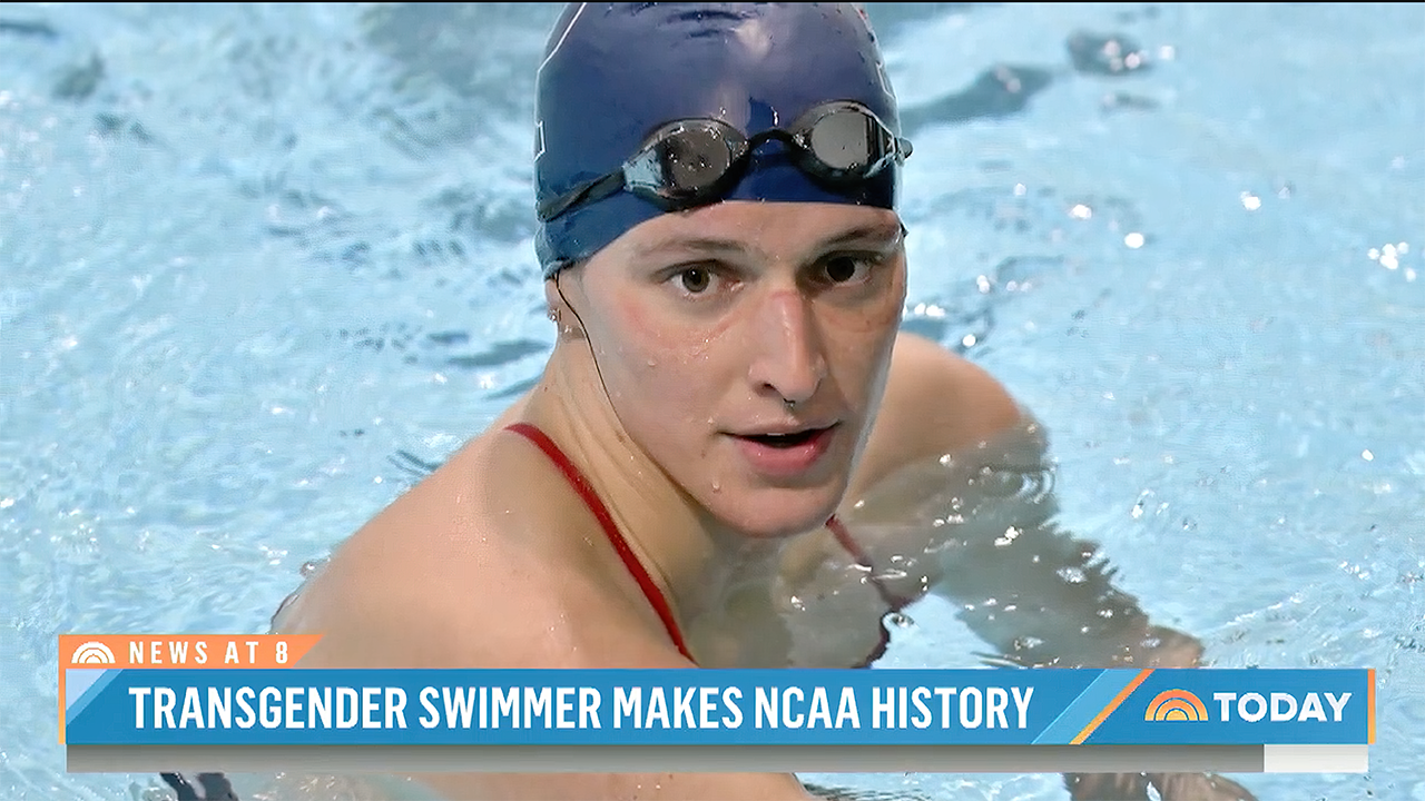 NBC News mum after being accused of editing image of transgender swimmer Lia Thomas